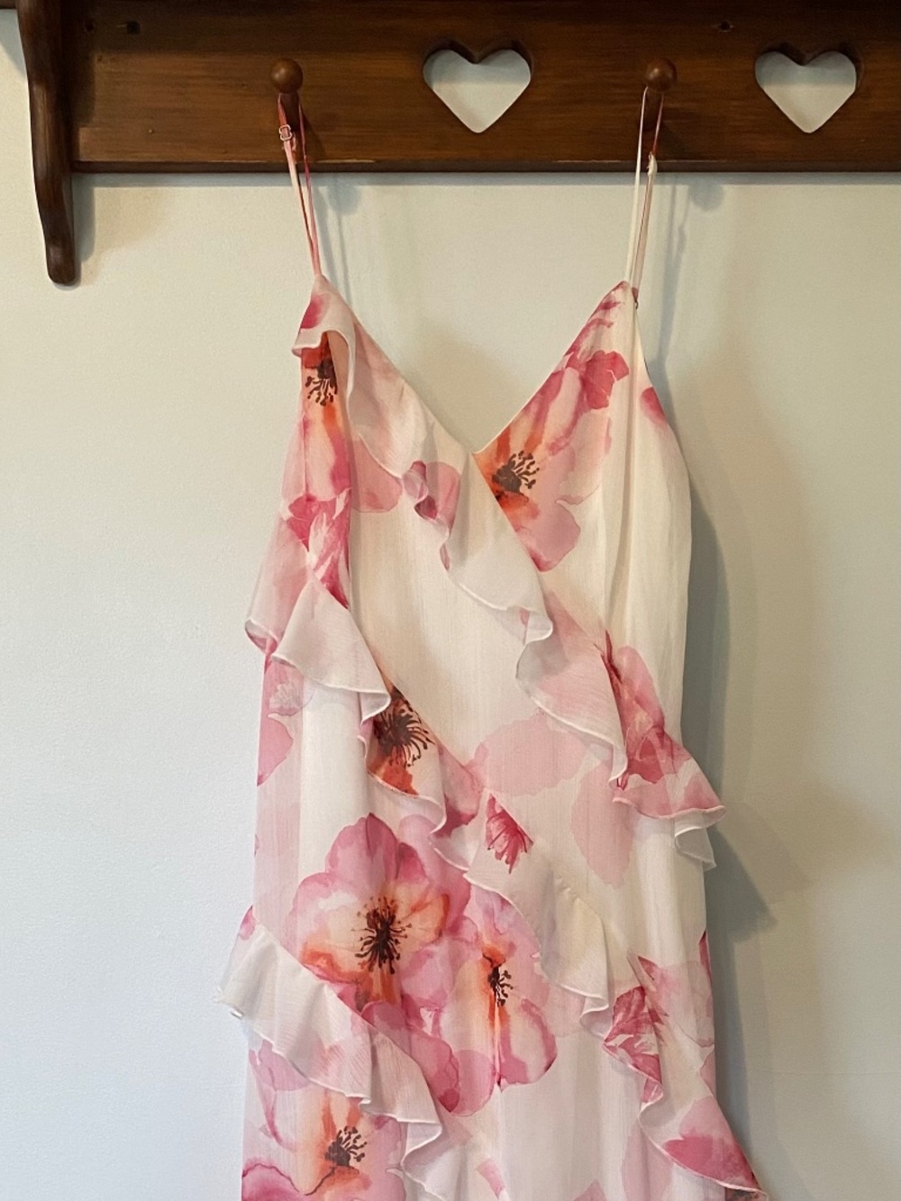 White Dress with Pink Flowers